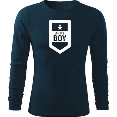 Dragowa Fit-T tričko s dlhým rukávom army boy tmavomodré