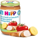 Hipp БИО пюре Домати и Картофи с Пилешко месо 8м+ 220г