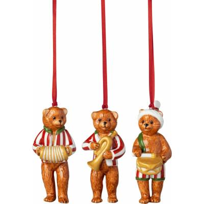 Villeroy & Boch 14-8331-6695 Vánoční ozdoby Nostalgic Ornaments medvídci, 3 ks.