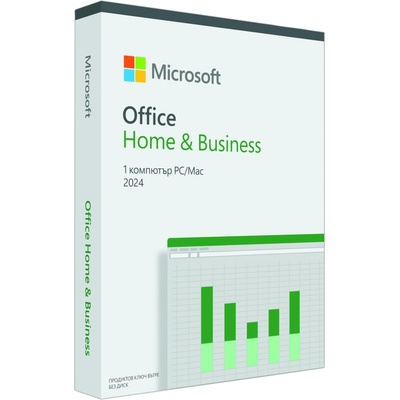 Офис пакет Microsoft Office Home and Business 2024 Bulgarian EuroZone 1 License Medialess - EP2-06645 (EP2-06645)