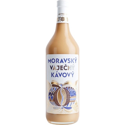 Moravský Vaječný Kávový 14% 1 l (holá láhev)