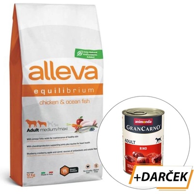 Alleva Equilibrium Sensitive Adult Chicken and Ocean Fish 12 kg