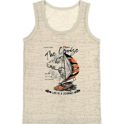 Evona chlapecký nátělník se širokými ramínky H béžová