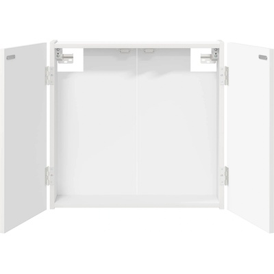 vidaXL Кабинет за дартборд Бяло 56 x 12 x 53, 5 см Инженерна дървесина (8006660)