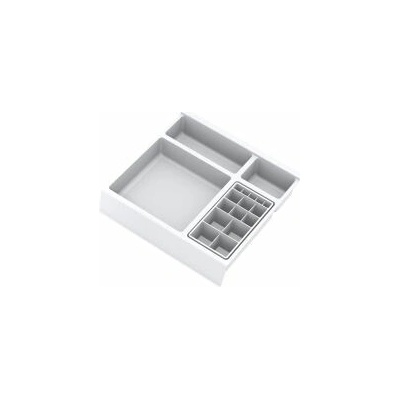 Kúpeľňový organizér s príslušenstvom 270mm 241x242x53mm biela