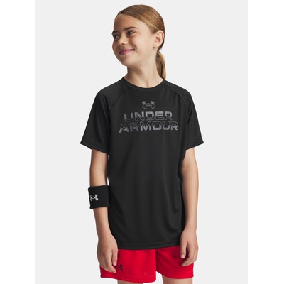 Under Armour Момчешка тениска Under Armour UA Tech Split Wordmark SS-BLK Under Armour | Cheren | Момчешки | 122