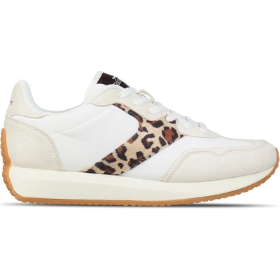 Slazenger Маратонки Slazenger Women's Slaz Lyon Classic Low-Top Trainers - White/Leopard