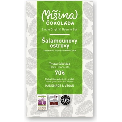 Míšina čokoláda horká 70% Šalamounovy ostrovy 50 g