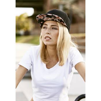 Urban Classics Шапка с козирка в черно Floral SnapbackUB-6089F-00199 - Черен, размер one size