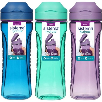 SISTEMA Fľaša na vodu SWIFT FLIP TOP 600 ml