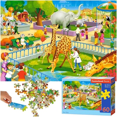 Castorland Návštěva ZOO 60 dielov