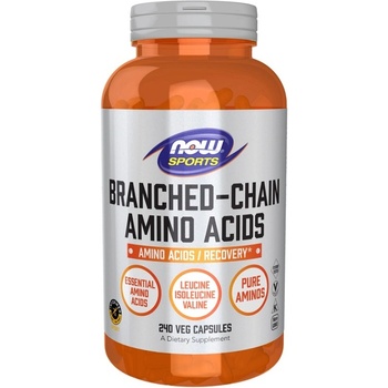 NOW NOW Branched Chain Amino Acids, 240 Capsules
