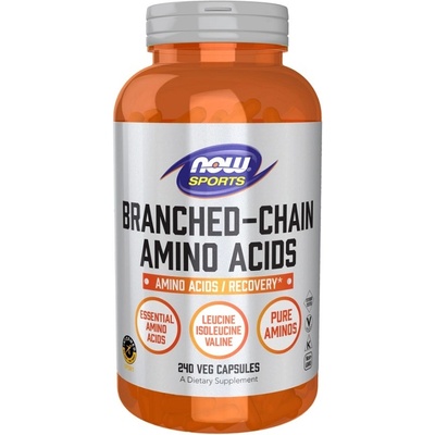 NOW NOW Branched Chain Amino Acids, 240 Capsules