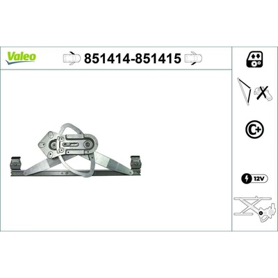 Zvedací zařízení oken VALEO 851415 851415