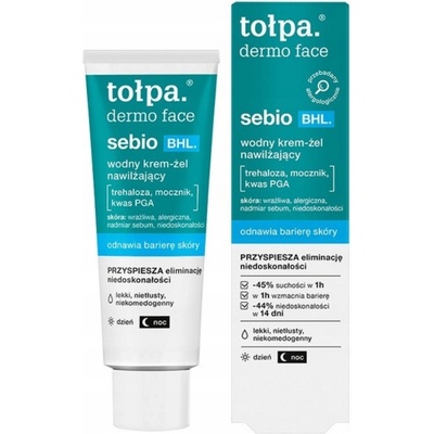 Tołpa sebio BHL vodný krém gél s hydratačným účinkom 40 ml