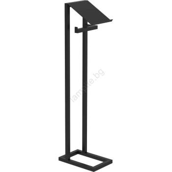 Luminex Поставка за тоалетна хартия 71x20 см черна (LU9885)