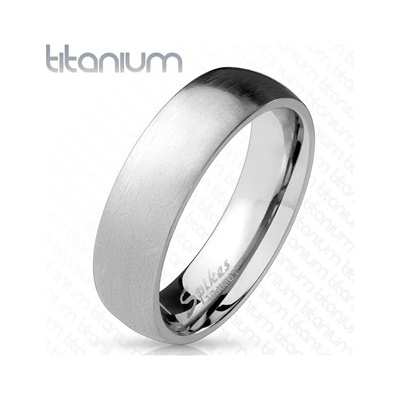 Spikes USA Matný prsten titan šíře TT1039 6