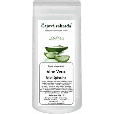 Čajová zahrada Aloe Vera & Řasa Spirulina zelený ochucený čaj 0,5 kg