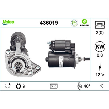 Štartér VALEO 436019