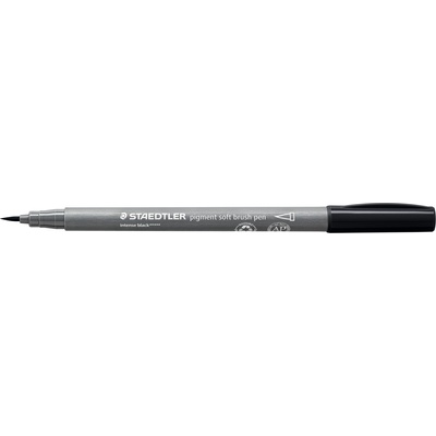 STAEDTLER Флумастер Staedtler Pigment soft Brush 372, черен (31658-А-ЧЕРЕН)