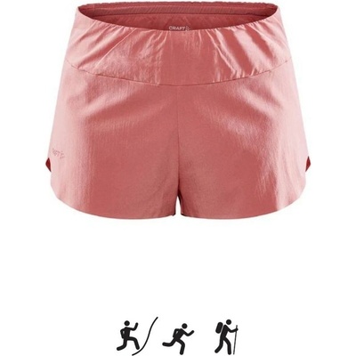 Craft W šortky PRO Hypervent Split růžová