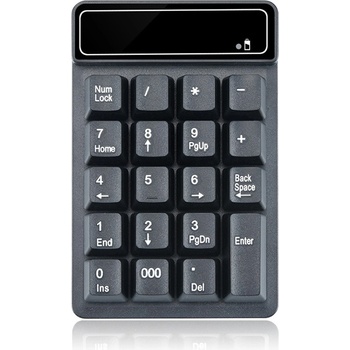 Клавиатура No brand K3, Num pad, Безжична, Bluetooth, Черен (DE-6186)