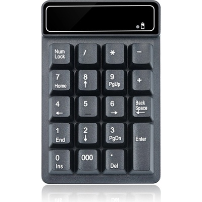 Клавиатура No brand K3, Num pad, Безжична, Bluetooth, Черен (DE-6186)