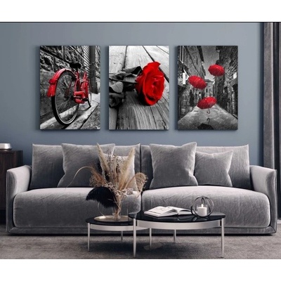 Divio Třídílný obraz na plátně , vzor 20296 Velikost: 60x120 cm