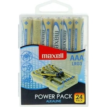 Maxell Алкални батерии MAXELL LR03 1.5V AAA - 24 бр. блистер PVC case (ML-BA-LR03-24PK)