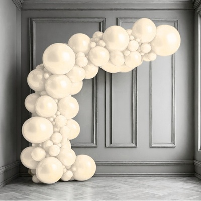 balonky.cz Krémová balónková girlanda rustikální