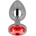 Ohmama Anal Plug Metal Red 7cm