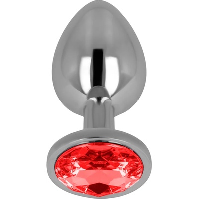 Ohmama Anal Plug Metal Red 7cm