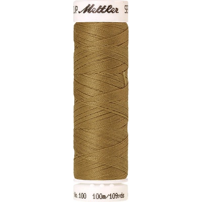 Nitě SERALON 100m na univerzální šití, polyester AMANN Mettler - více barev 6677: 0858 okrová