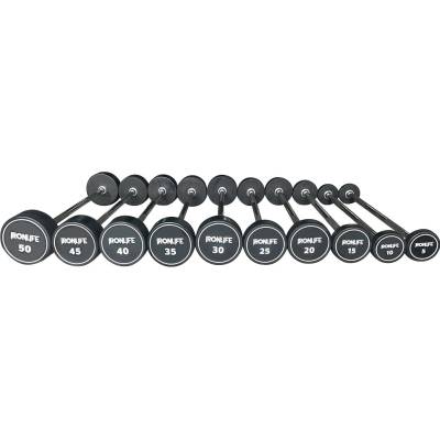 IRONLIFE Pre Style Coated Barbell Straight Bar 10 - 50 kg