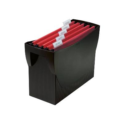Бокс за папки за картотека Swing, черен