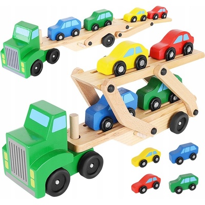 iMex Toys 9353 Tahač s návěsem pro přepravu aut 32 cm