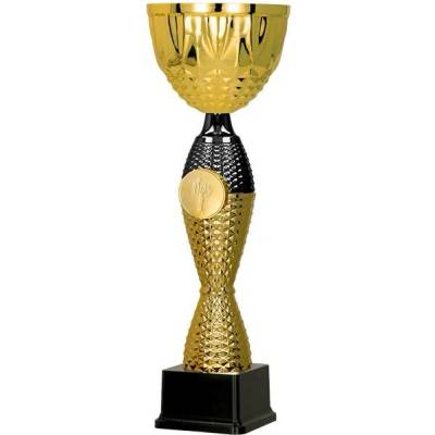 Kovový pohár | Zlato-černý Výška: 22 cm Průměr: 8 cm