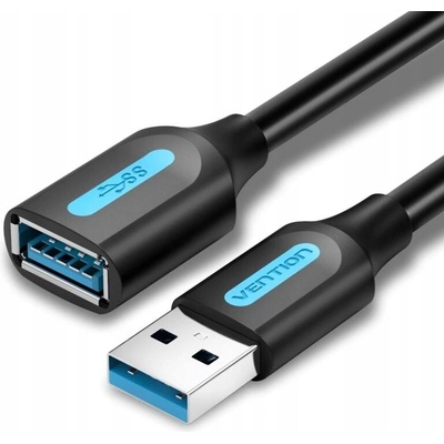 Vention CBHBF USB 3.0 Male to USB Female Extension, 1m, černý