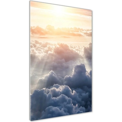 Vertikálny foto obraz sklenený Let nad oblaky 50x100 cm