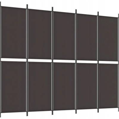 VidaXL Paraván 350235 hnědý 250 x 200 cm
