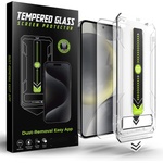 Techsuit Протектор за Samsung Galaxy S25 / Galaxy S24 - Techsuit - [Съвместим с отключване с пръстов отпечатък] TitanGlass CrystalHD - Прозрачен