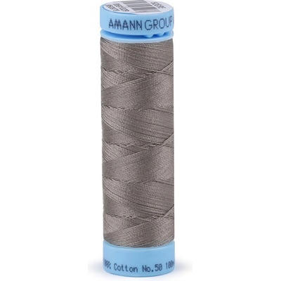 Prima-obchod Bavlněné nitě 100 m Etiketní č.50 Triana Amann, barva 1358 Steel Gray