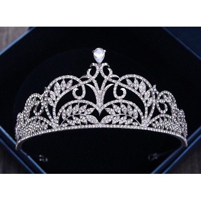 Naishide Jewelry svatební korunka do vlasů ELEGANT PRINCESS stříbrná – Zbozi.Blesk.cz