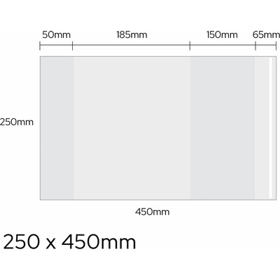 LUMA TRADING univerzální 250 × 450 mm transparentní balení 20 ks
