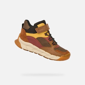 Geox Кафява момчешка членкова обувка Geox Flexyper Pro Boy B Geox | Kafyav | Момчешки | 32