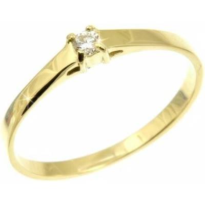 Šperky NM Zásnubní prsten s briliantem 1533