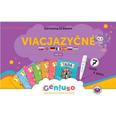 Geniuso Viacjazyčný balíček TADA 7 7 kníh + pero