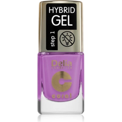 Delia Cosmetics Coral Hybrid Gel гел лак за нокти без използване на UV/LED лампа цвят 118 11ml