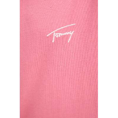 Tommy Jeans Памучна тениска Tommy Jeans в розово с апликация DM0DM21140 (DM0DM21140)