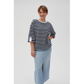 Moodo Бяло и синьо дамско раирано потниче Moodo Moodo | Sin | ЖЕНИ | M